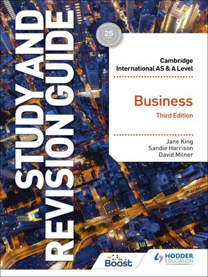 cover image of Cambridge International AS/A Level Business Study and Revision Guide